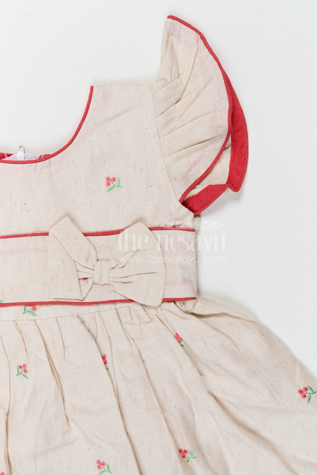 The Nesavu Girls Cotton Frock Girls Cotton Frock for Birthday Celebrations and Festive Gatherings Nesavu Nesavu girls cotton embroidered frock for birthday celebrations festive gatherings and family events