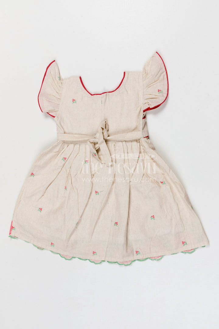 The Nesavu Girls Cotton Frock Girls Cotton Frock for Birthday Celebrations and Festive Gatherings Nesavu Nesavu girls cotton embroidered frock for birthday celebrations festive gatherings and family events