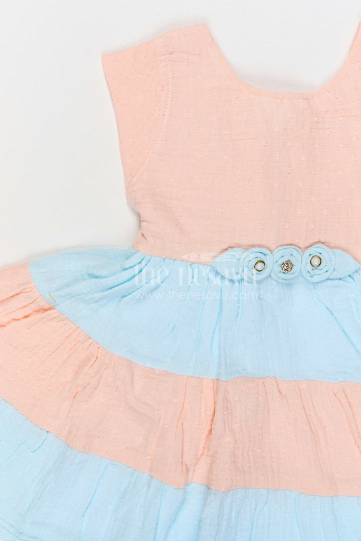 The Nesavu Girls Cotton Frock Girls Cotton Frock for Birthday Party and Festive Occasions Nesavu Nesavu girls muslin cotton frock for birthday parties festive occasions and family celebrations