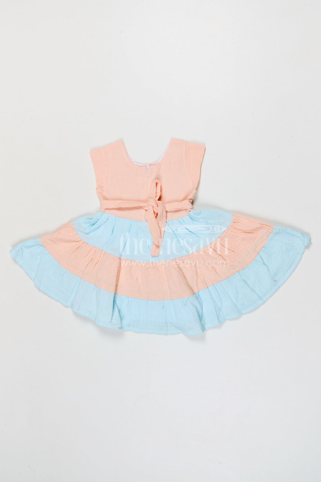 The Nesavu Girls Cotton Frock Girls Cotton Frock for Birthday Party and Festive Occasions Nesavu Nesavu girls muslin cotton frock for birthday parties festive occasions and family celebrations