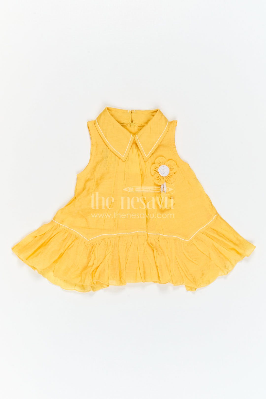 The Nesavu Girls Cotton Frock Girls Cotton Frock for Daily Wear and Playtime Nesavu Nesavu Girls Cotton Frock For Daily Wear Sleeveless Blend Cotton Playtime Outfit For Kids