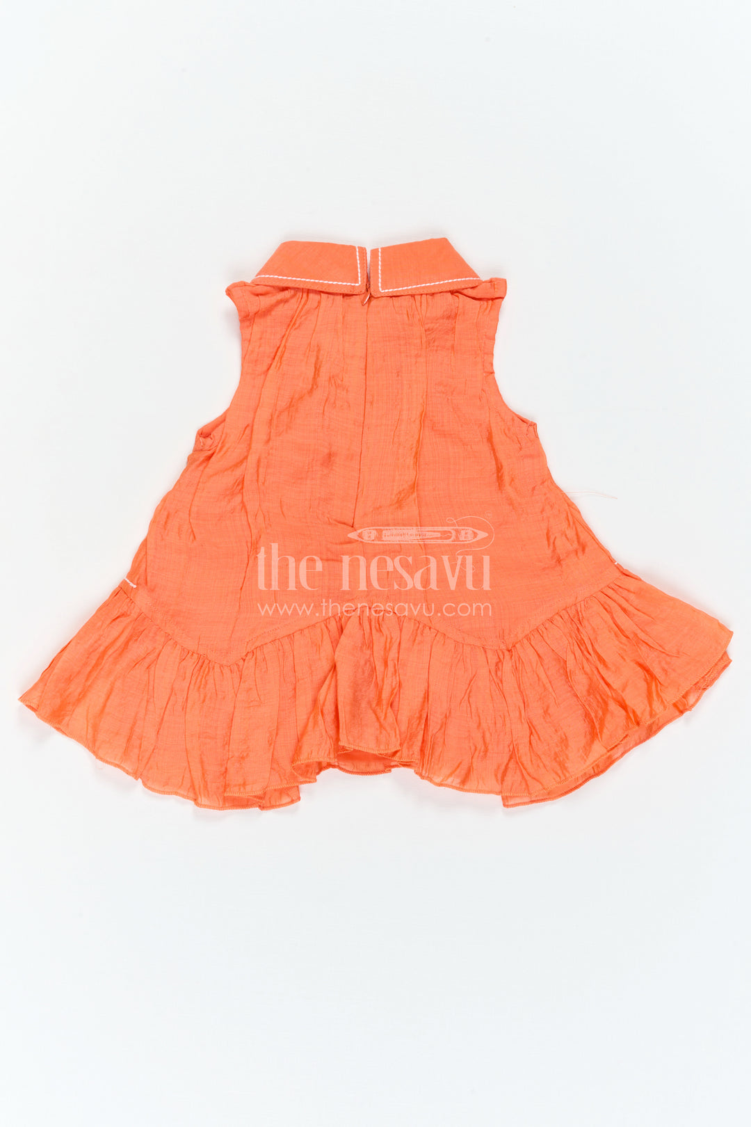 The Nesavu Girls Cotton Frock Girls Cotton Frock for Daily Wear and Travel Dates Nesavu Nesavu Girls Cotton Frock For Daily Wear Sleeveless Blend Cotton Casual Outfit For Kids