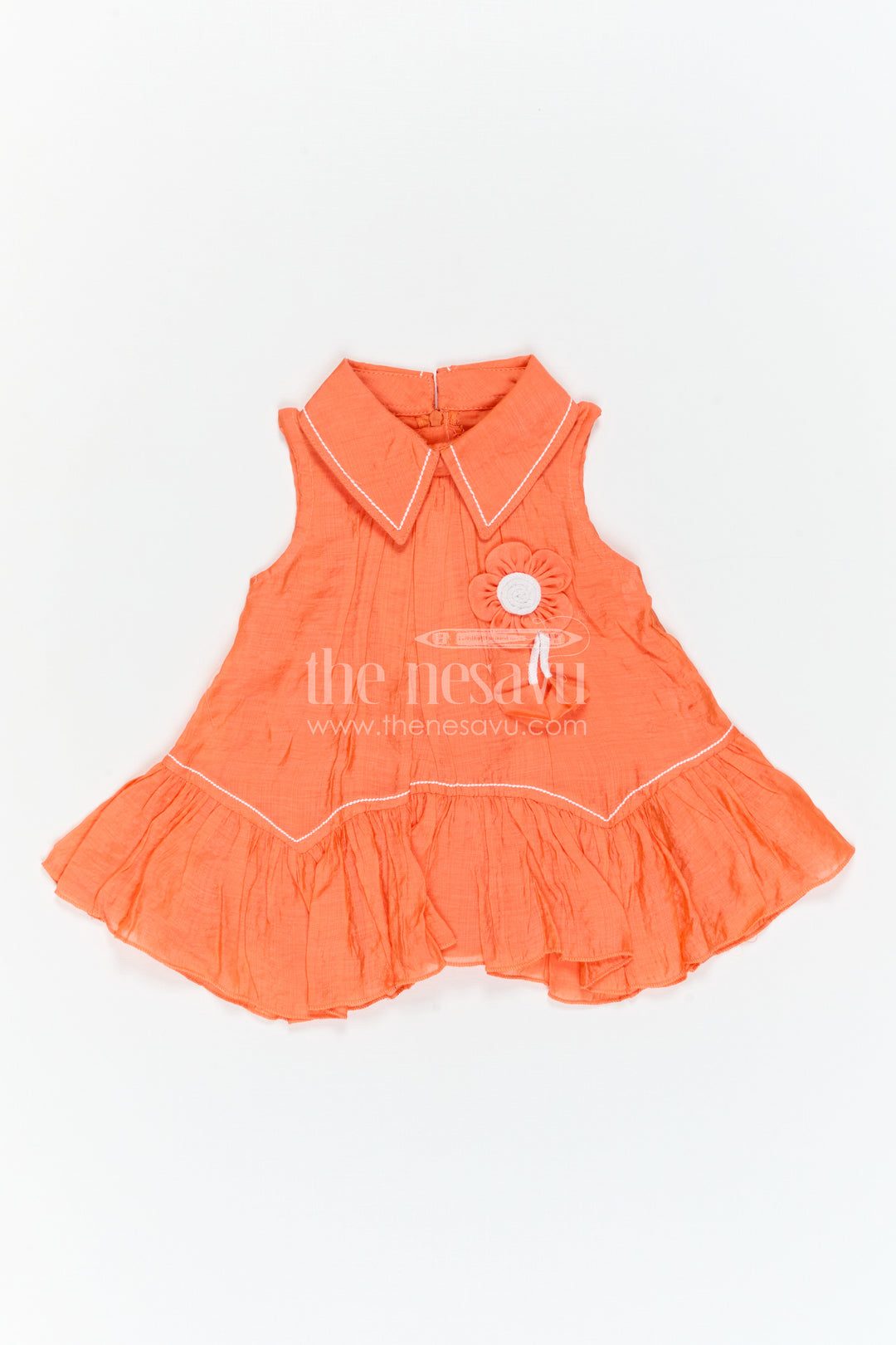 The Nesavu Girls Cotton Frock Girls Cotton Frock for Daily Wear and Travel Dates Nesavu Nesavu Girls Cotton Frock For Daily Wear Sleeveless Blend Cotton Casual Outfit For Kids