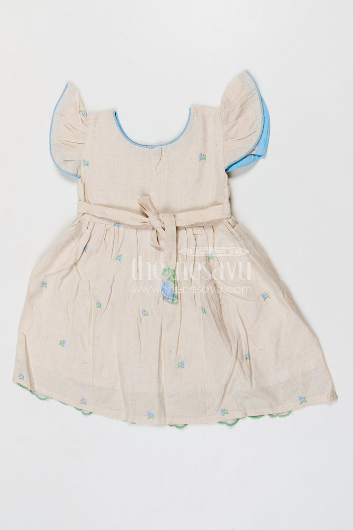 The Nesavu Girls Cotton Frock Girls Cotton Frock for Festive Occasions and Family Celebrations Nesavu Nesavu girls cotton embroidered frock for festive occasions family celebrations and birthday parties