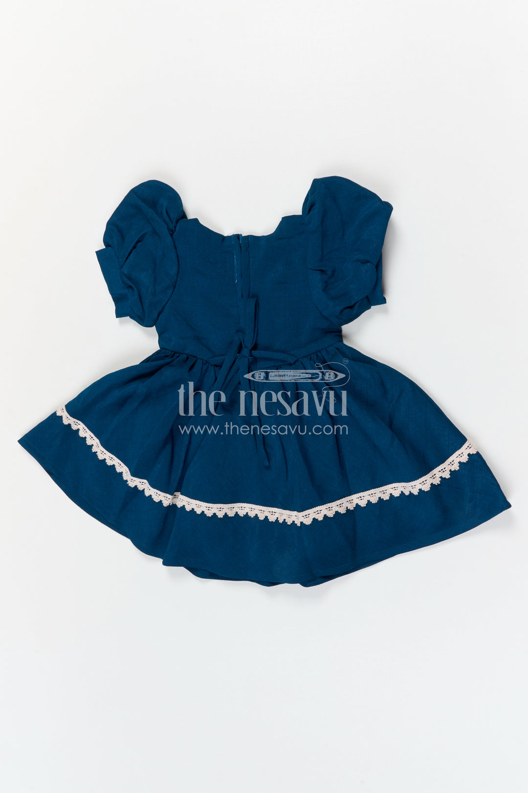 The Nesavu Girls Cotton Frock Girls Cotton Frock for Festive Outings and Family Photos Nesavu Nesavu girls cotton frock for festive outings and family celebrations with thread embroidery