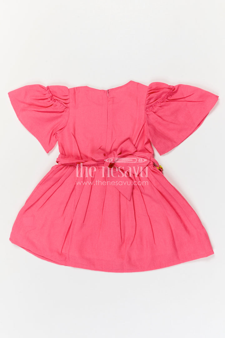 The Nesavu Girls Cotton Frock Girls Cotton Frock for Festive Outings and Playful Celebration Moments Nesavu Nesavu Girls Cotton Embroidered Frock For Festive Outings Birthday Parties And Celebrations