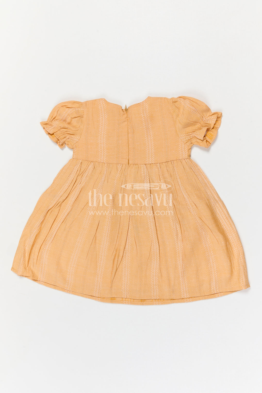 The Nesavu Girls Cotton Frock Girls Cotton Frock for Playful Outings and Casual Everyday Wear Nesavu Nesavu Girls Cotton Embroidered Frock For Playful Outings And Everyday Comfort