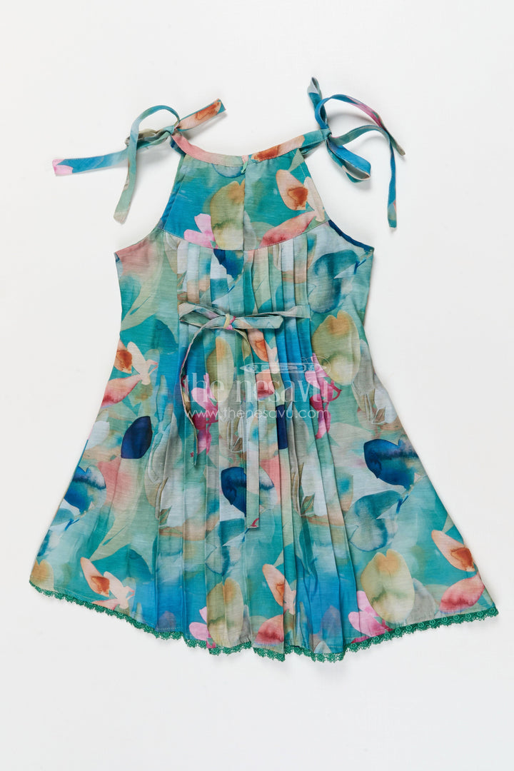 The Nesavu Girls Cotton Frock Girls Cotton Frock for School Events and Everyday Dressing Nesavu Nesavu girls cotton frock with digital print for school events and casual occasions