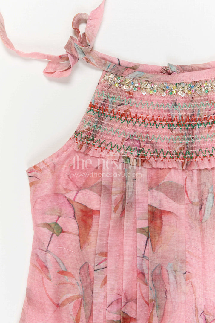 The Nesavu Girls Cotton Frock Girls Cotton Frock for Summer Outings and Casual Festive Wear Nesavu Nesavu Girls Cotton Frock For Summer Outings And Casual Festive Wear With Lightweight Digital Print Design