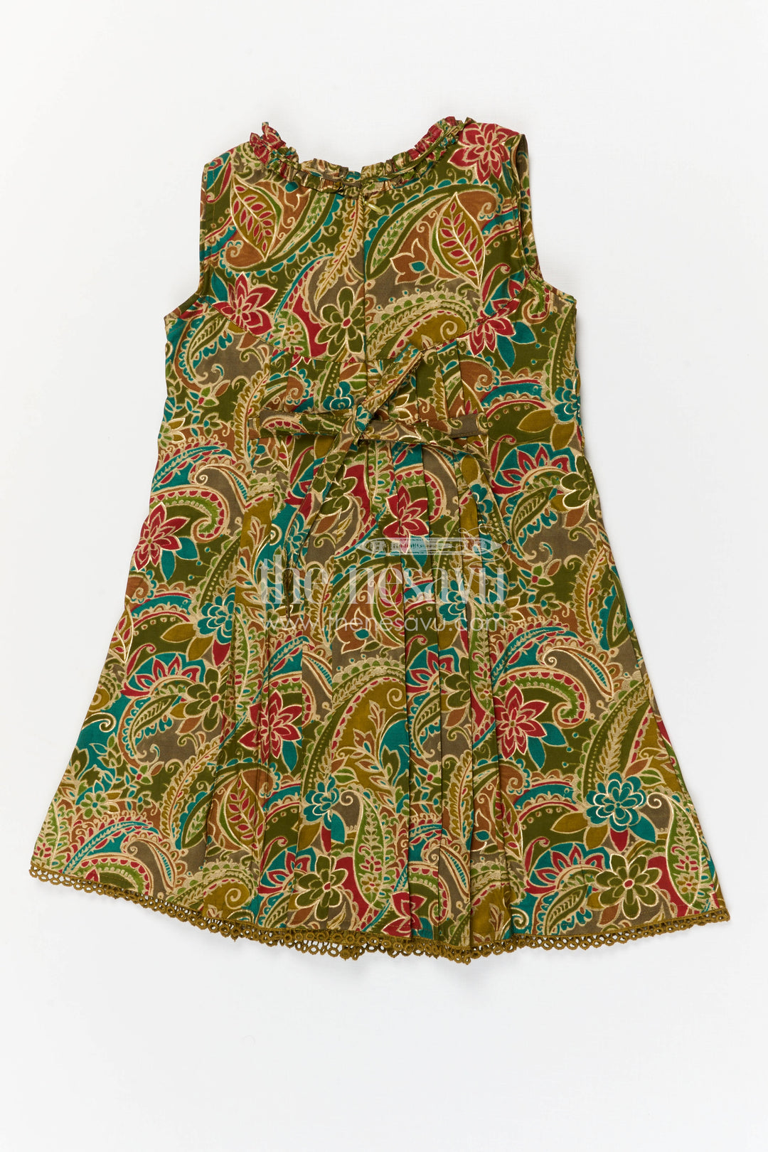 The Nesavu Girls Cotton Frock Girls Cotton Frock with Digital Print for Casual and Summer Wear Nesavu Nesavu girls cotton frock with digital print for summer casual wear