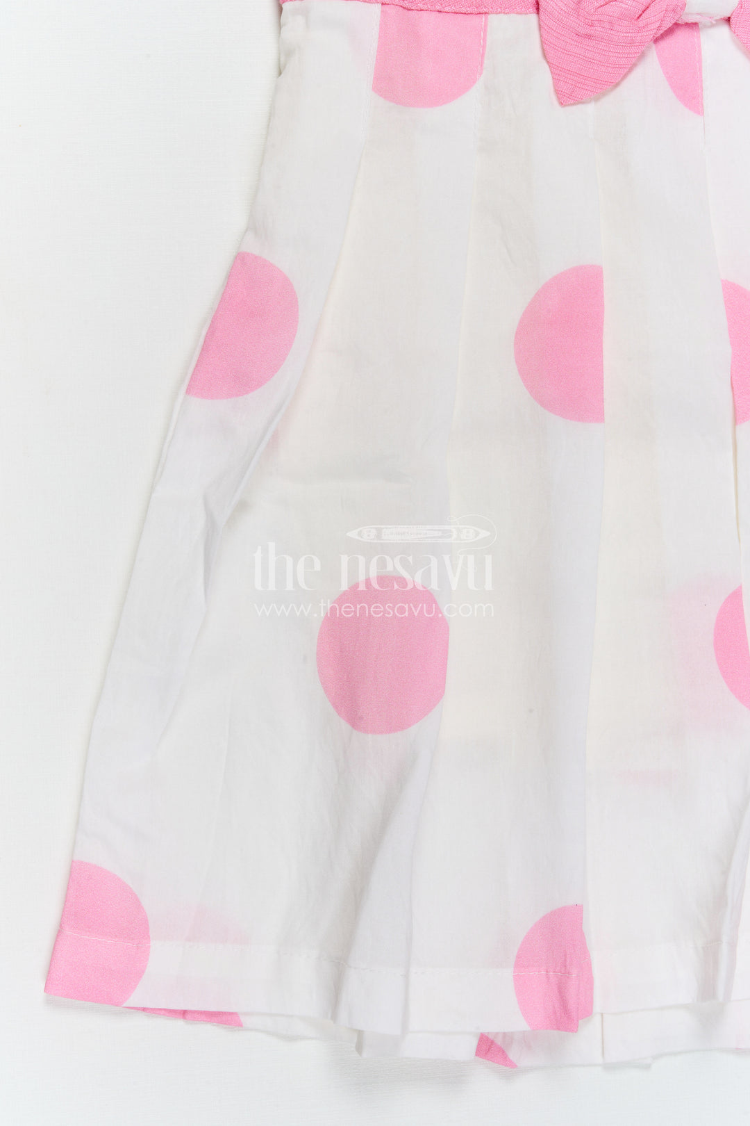 The Nesavu Girls Cotton Frock Girls Cotton Printed Frock for Casual Wear and Playful Outings Nesavu Nesavu girls cotton printed frock in pink for casual wear and daily use