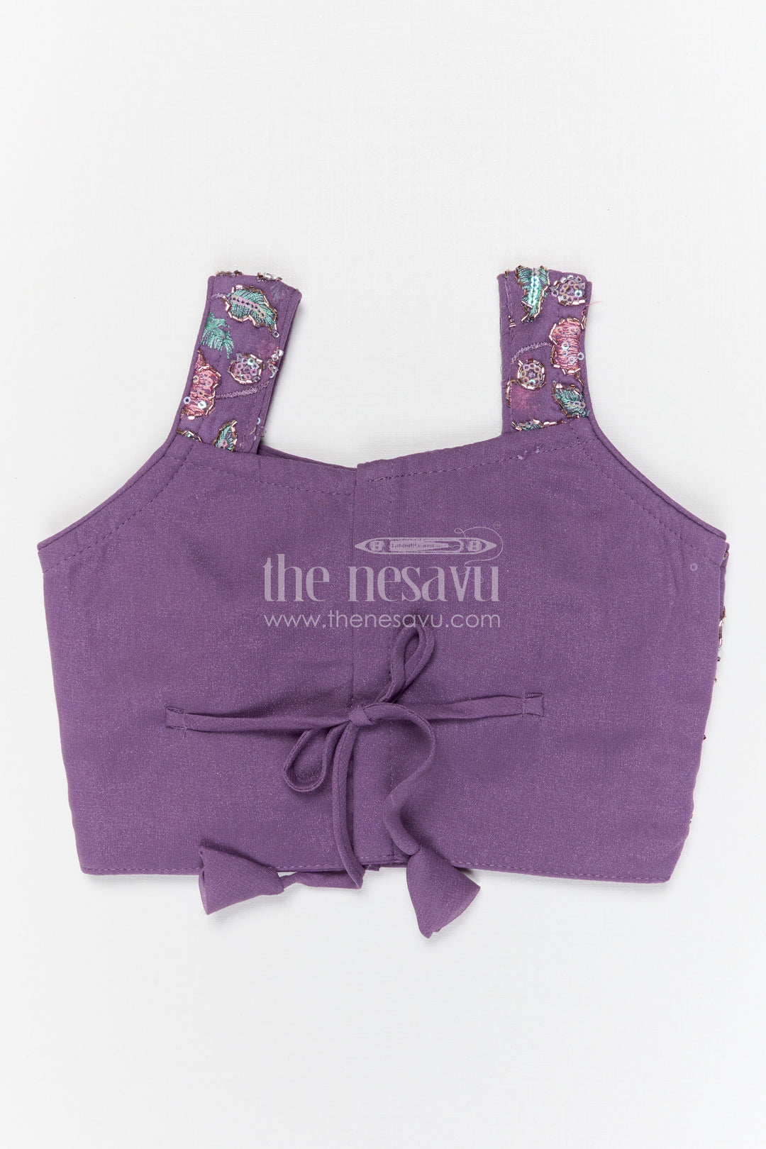 The Nesavu Girls Fancy Lehenga Girls Designer Lehenga for Weddings and Festive Celebrations Nesavu Nesavu girls designer lehenga for weddings and festive celebrations with embroidered georgette yoke