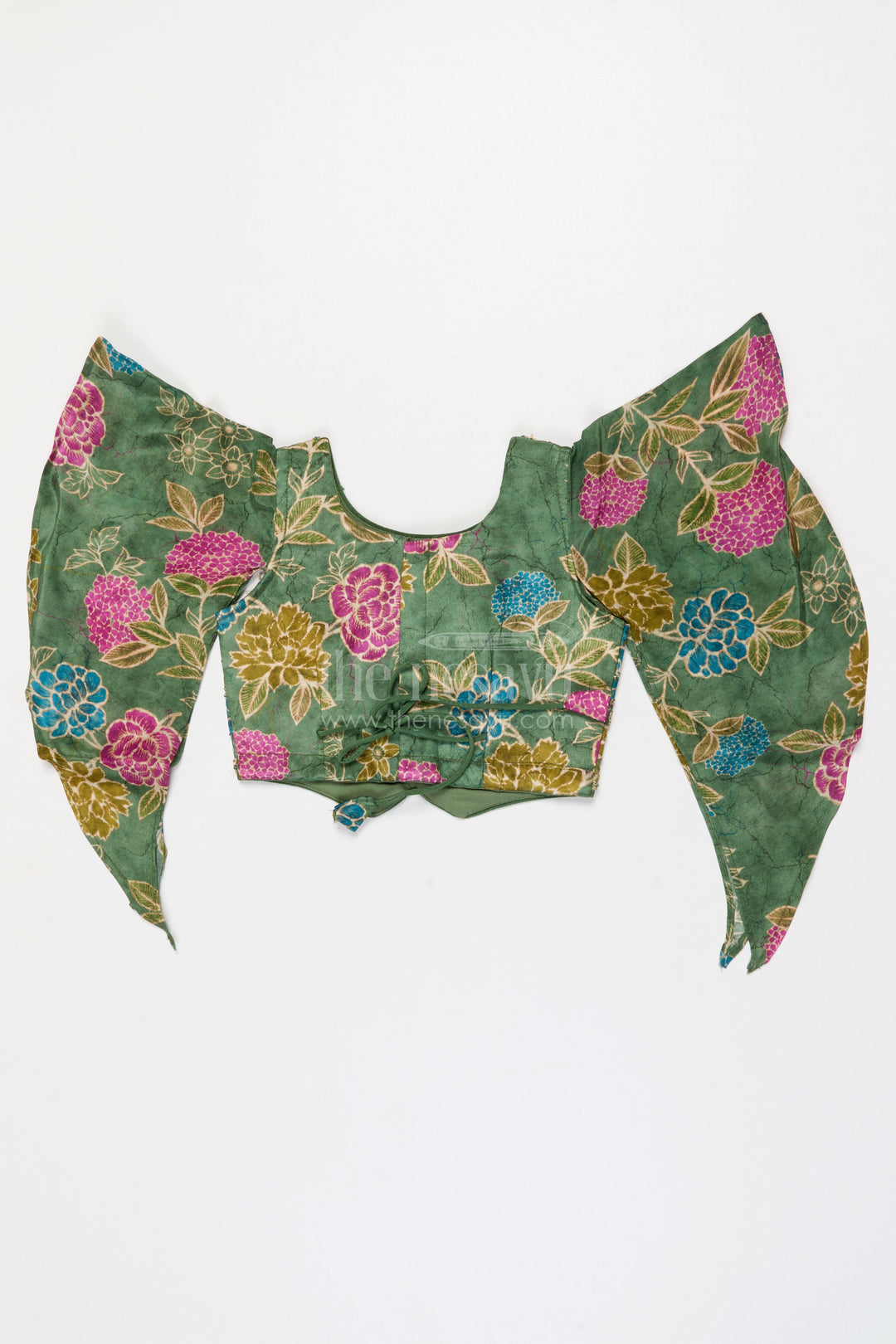 The Nesavu Girls Sharara / Plazo Set Girls Designer Palazzo Set for Weddings and Festive Wear Nesavu Nesavu Girls Georgette Palazzo Set With Designer Sequence Embroidery For Weddings And Festive Occasions