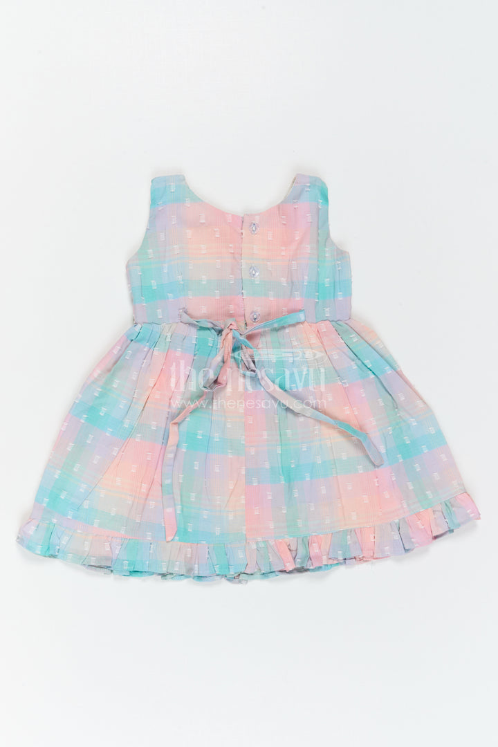 The Nesavu Girls Cotton Frock Girls Dobby Frock for Festive Outings and Birthday Celebrations Nesavu Nesavu Girls Dobby Frock For Birthdays And Festive Family Celebrations