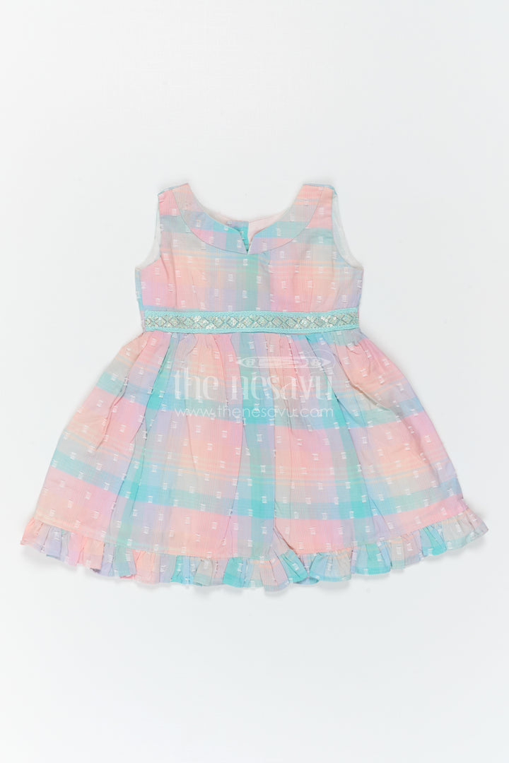 The Nesavu Girls Cotton Frock Girls Dobby Frock for Festive Outings and Birthday Celebrations Nesavu Nesavu Girls Dobby Frock For Birthdays And Festive Family Celebrations