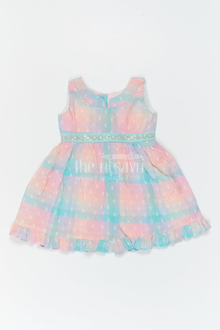 The Nesavu Girls Cotton Frock Girls Dobby Frock for Festive Outings and Birthday Celebrations Nesavu Nesavu Girls Dobby Frock For Birthdays And Festive Family Celebrations