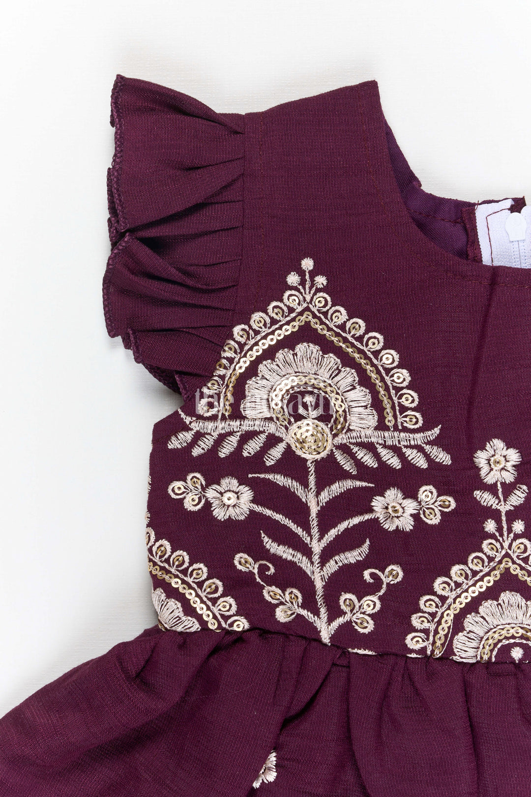 The Nesavu Girls Cotton Frock Girls Embroidered Cotton Frock for Birthdays and Festive Gatherings Nesavu Nesavu girls cotton embroidered frock for birthday parties festive gatherings and special events