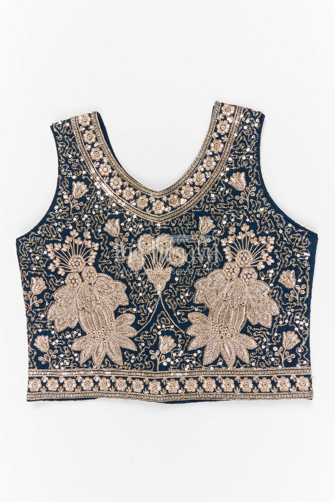 The Nesavu Girls Lehenga Choli Girls Embroidered Design Lehenga Choli for Weddings and Festive Occasions Nesavu Nesavu girls silk crepe embroidered lehenga choli for weddings and festive celebrations