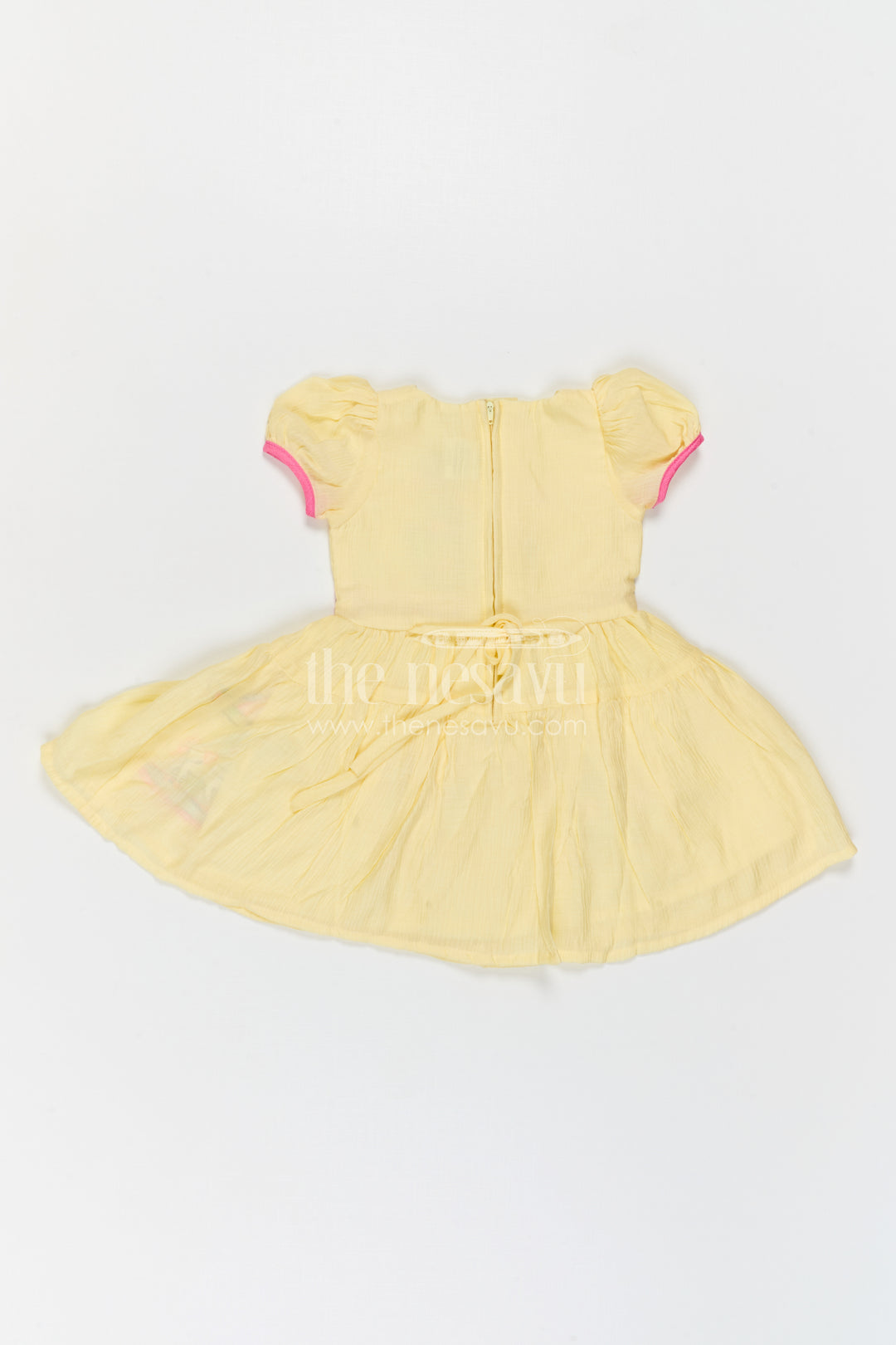 The Nesavu Girls Cotton Frock Girls Embroidered Frock for Carnival Parties and Fun Outings Nesavu Nesavu Girls Embroidered Cotton Frock For Carnival Parties And Playful Family Celebrations