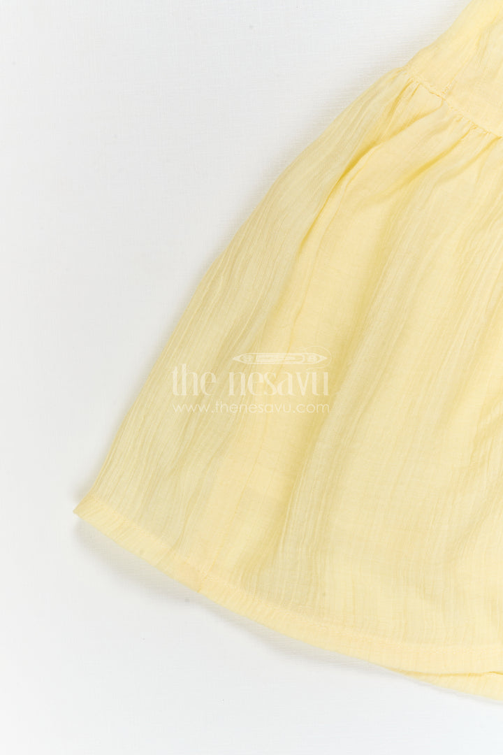 The Nesavu Girls Cotton Frock Girls Embroidered Frock for Carnival Parties and Fun Outings Nesavu Nesavu Girls Embroidered Cotton Frock For Carnival Parties And Playful Family Celebrations