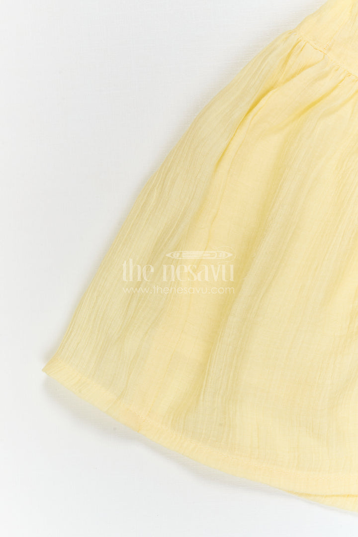 The Nesavu Girls Cotton Frock Girls Embroidered Frock for Carnival Parties and Fun Outings Nesavu Nesavu Girls Embroidered Cotton Frock For Carnival Parties And Playful Family Celebrations