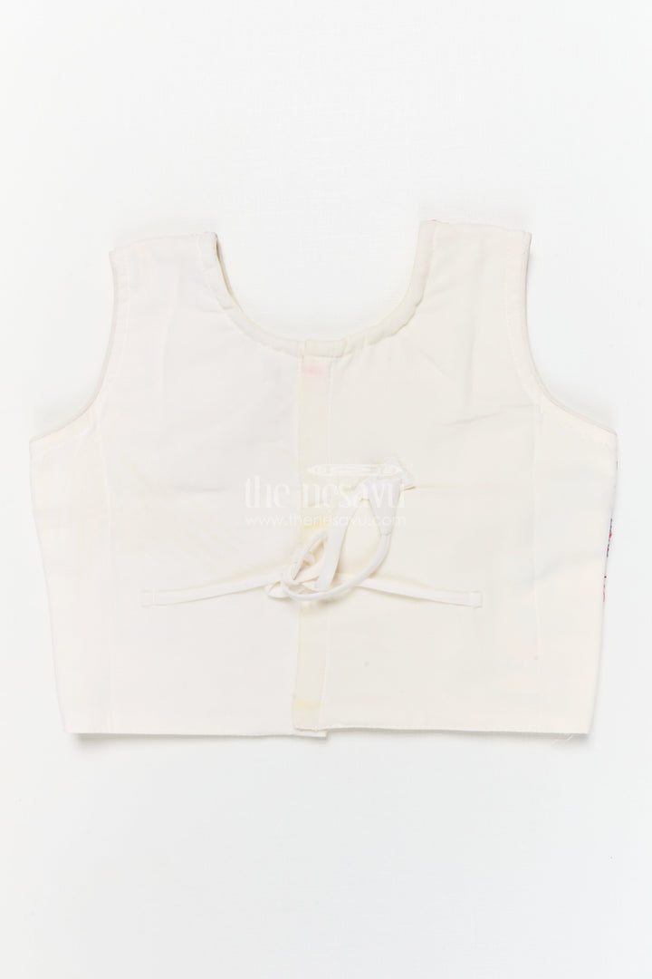 The Nesavu Girls Ethnic Lehenga Girls Embroidered Lehenga Choli Set for Festive Family Gatherings Nesavu Nesavu girls georgette lehenga choli with embroidery and contrast dupatta for weddings and celebrations