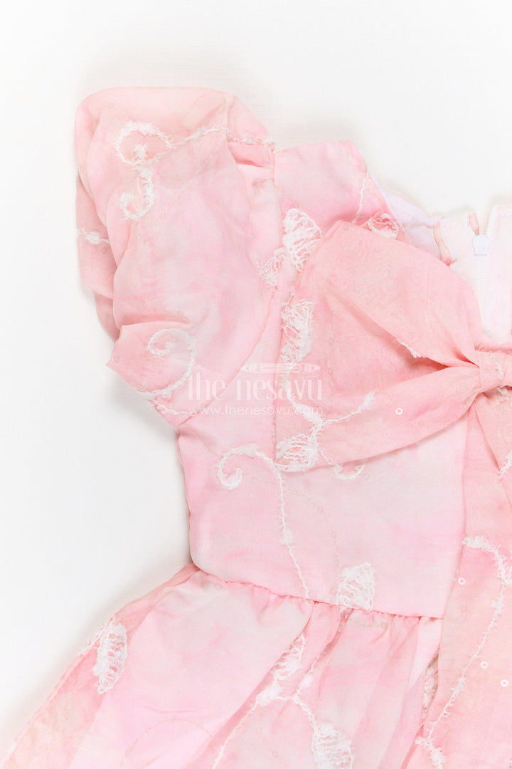 The Nesavu Girls Cotton Frock Girls Embroidered Party Frock for Birthdays and Special Celebrations Nesavu Nesavu girls embroidered party frock for birthdays festive celebrations and special occasion wear