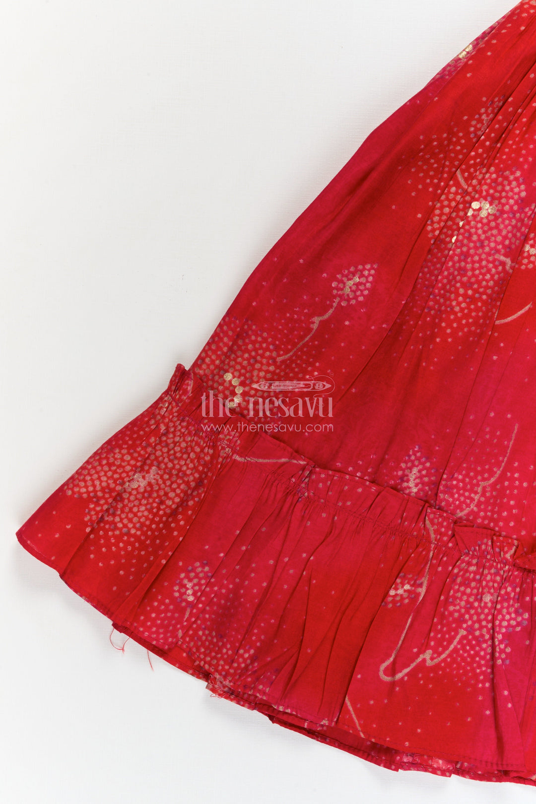 The Nesavu Girls Ethnic Lehenga Girls Ethnic Lehenga Set with Embroidered Blouse for Festive Occasions Nesavu Nesavu girls lehenga set with designer embroidered blouse and twirl-friendly modal silk skirt