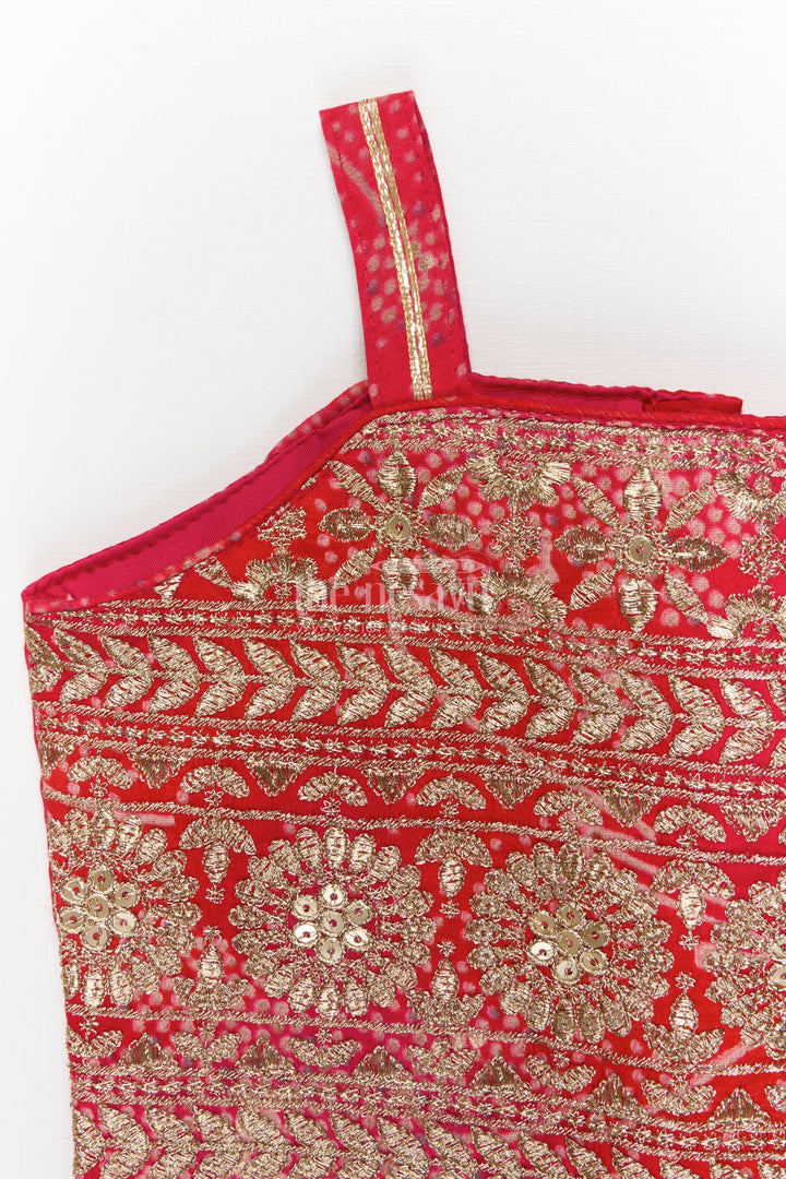 The Nesavu Girls Ethnic Lehenga Girls Ethnic Lehenga Set with Embroidered Blouse for Festive Occasions Nesavu Nesavu girls lehenga set with designer embroidered blouse and twirl-friendly modal silk skirt