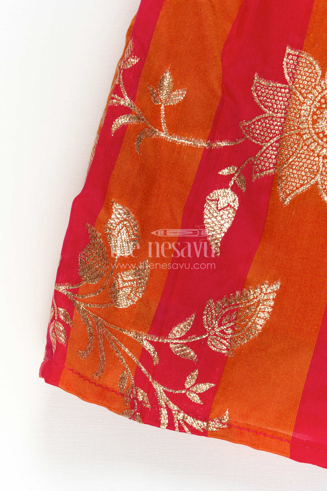 The Nesavu Silk Frock Girls Ethnic Party Dress for Birthdays and Festive Photoshoots Nesavu Nesavu Girls Ethnic Party Dress For Festive Birthdays And Traditional Celebration Photoshoots
