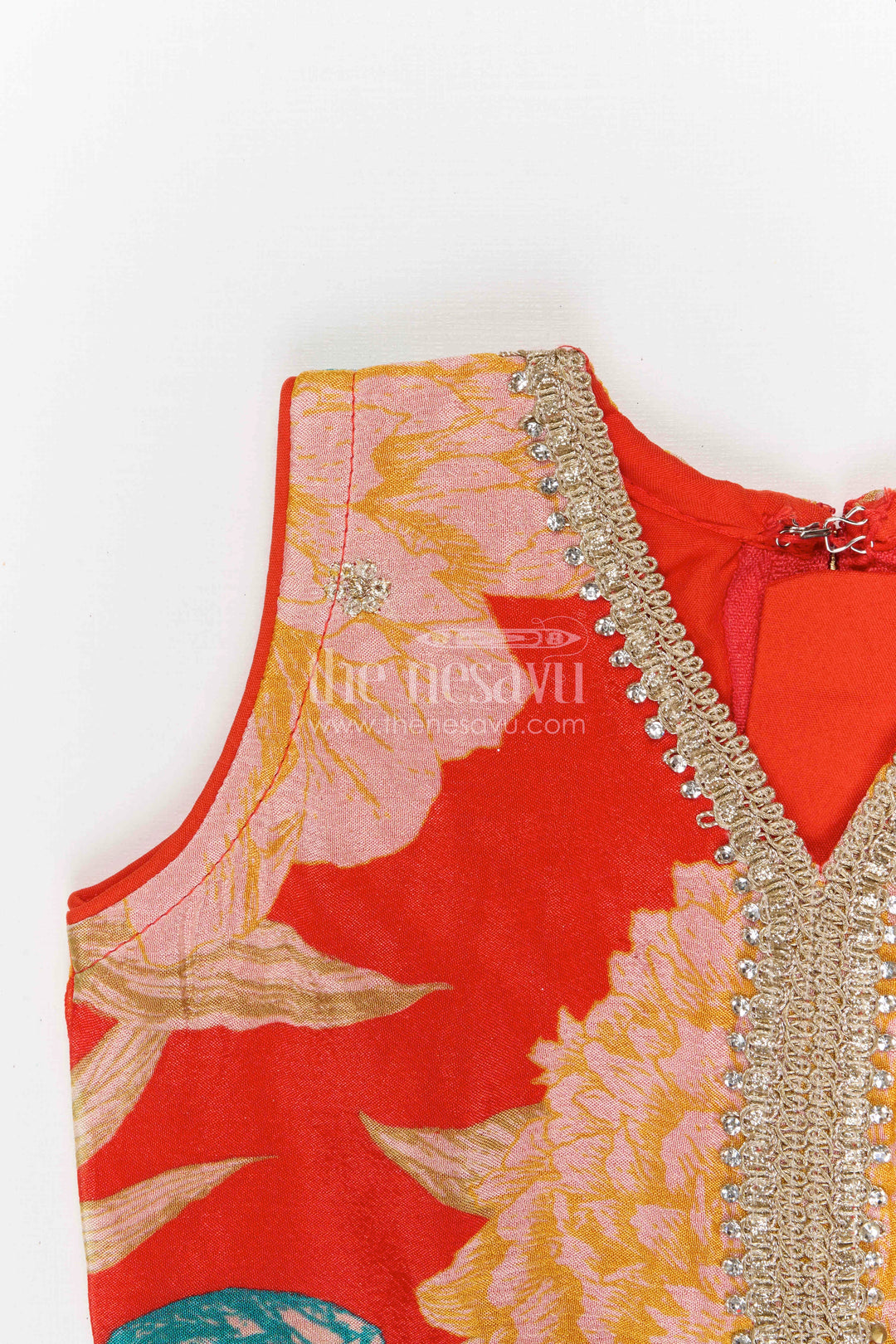 The Nesavu Girls Fancy Lehenga Girls Fancy Lehenga for Weddings and Festive Celebrations Nesavu Nesavu girls georgette fancy lehenga for weddings and celebrations with designer embroidered yoke