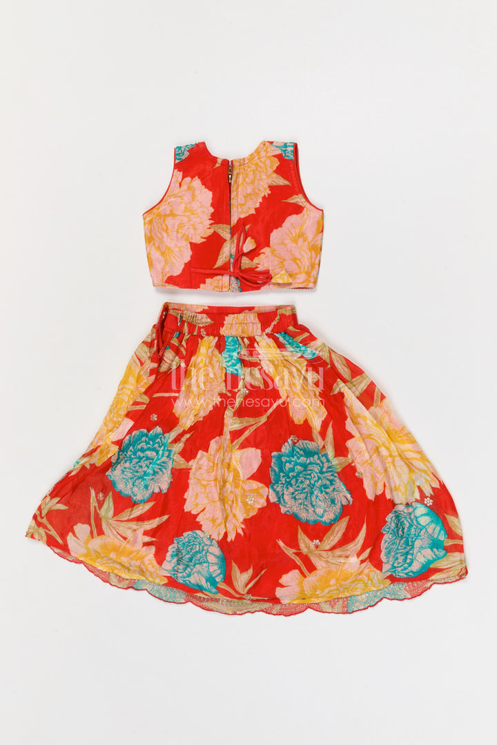 The Nesavu Girls Fancy Lehenga Girls Fancy Lehenga for Weddings and Festive Celebrations Nesavu Nesavu girls georgette fancy lehenga for weddings and celebrations with designer embroidered yoke