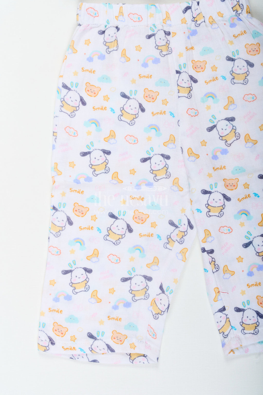 The Nesavu Girls Casual Set Girls Fashionable Sharara Set in Soft Muslin with Digital Print and Ruffle Top Design Nesavu Nesavu Girls Fashionable Sharara Set in Muslin with Digital Print and Ruffle Top Detail
