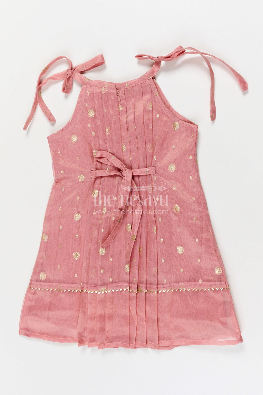 The Nesavu Girls Cotton Frock Girls Festive Cotton Frock for Cultural and School Ethnic Day Nesavu Nesavu girls cotton silk frock for school ethnic day and festive celebrations