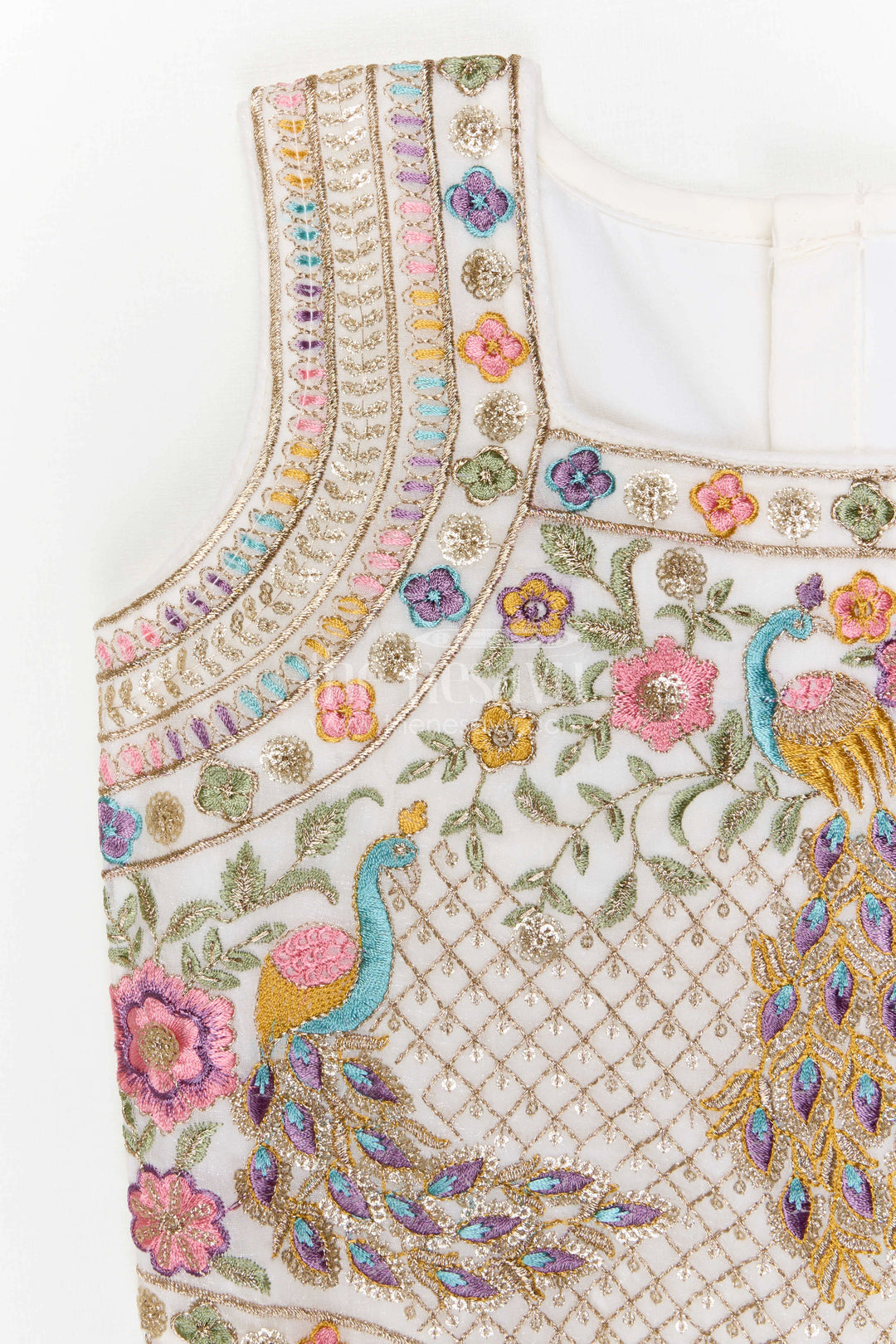 The Nesavu Girls Fancy Lehenga Girls Festive Lehenga for Weddings and Grand Celebrations Nesavu Nesavu girls crushed georgette festive lehenga for weddings and celebrations with embroidered yoke