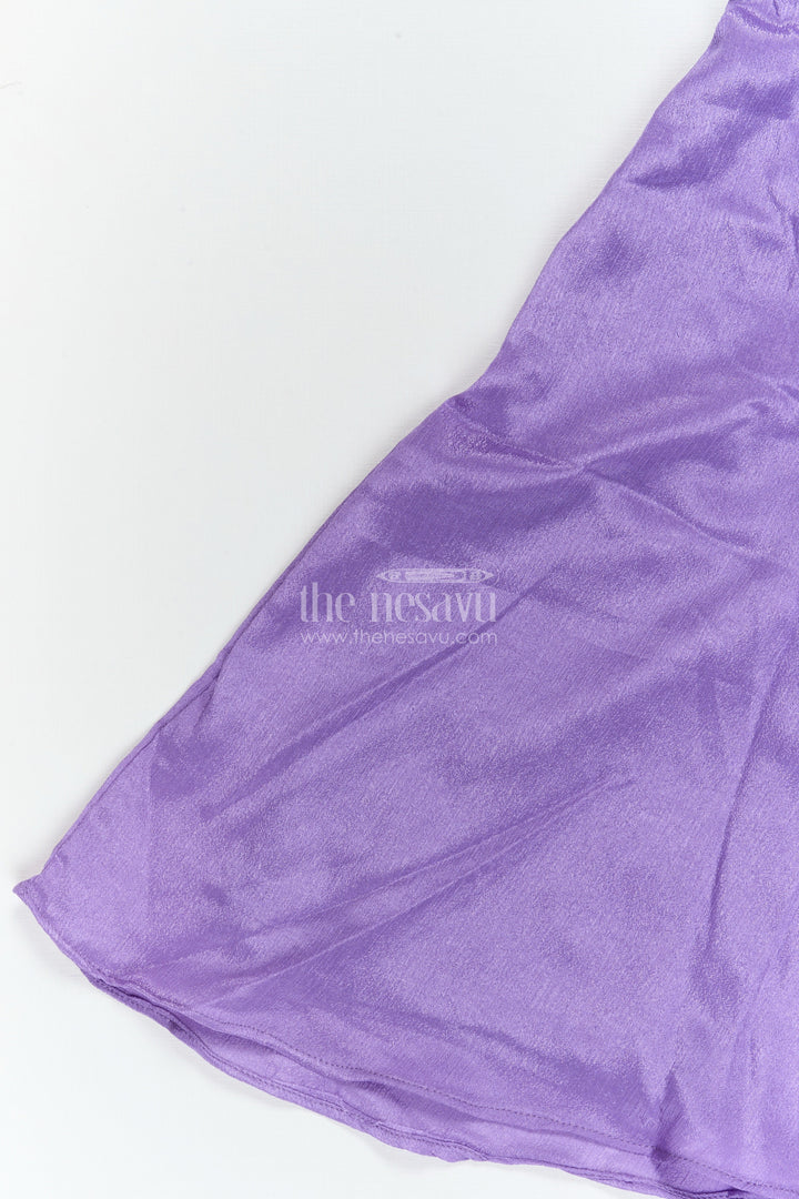 The Nesavu Girls Sharara / Plazo Set Girls Festive Palazzo Set for Weddings and School Ethnic Days Nesavu Nesavu girls palazzo set with embroidered blouse for weddings and ethnic school days