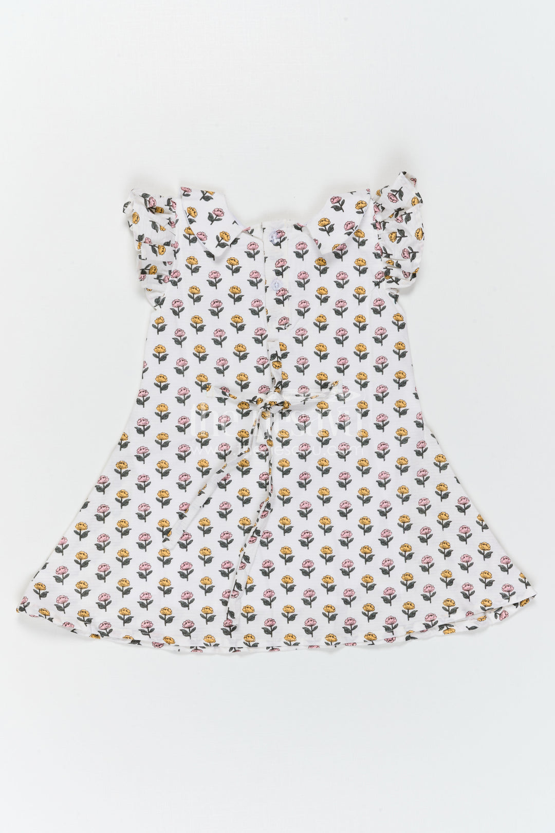 The Nesavu Girls Cotton Frock Girls Floral Dress for Casual Outings and Summer Holidays Nesavu Nesavu Girls Floral Cotton Dress For Summer Holidays And Casual Family Outings