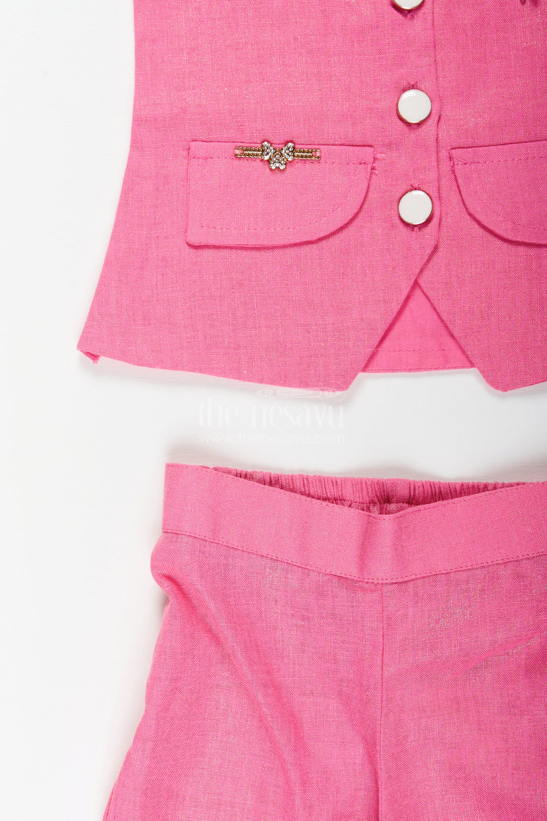 The Nesavu Girls formal vest and pants set for functions and birthdays Nesavu Nesavu girls formal vest pants set  stylish outfit birthdays special events