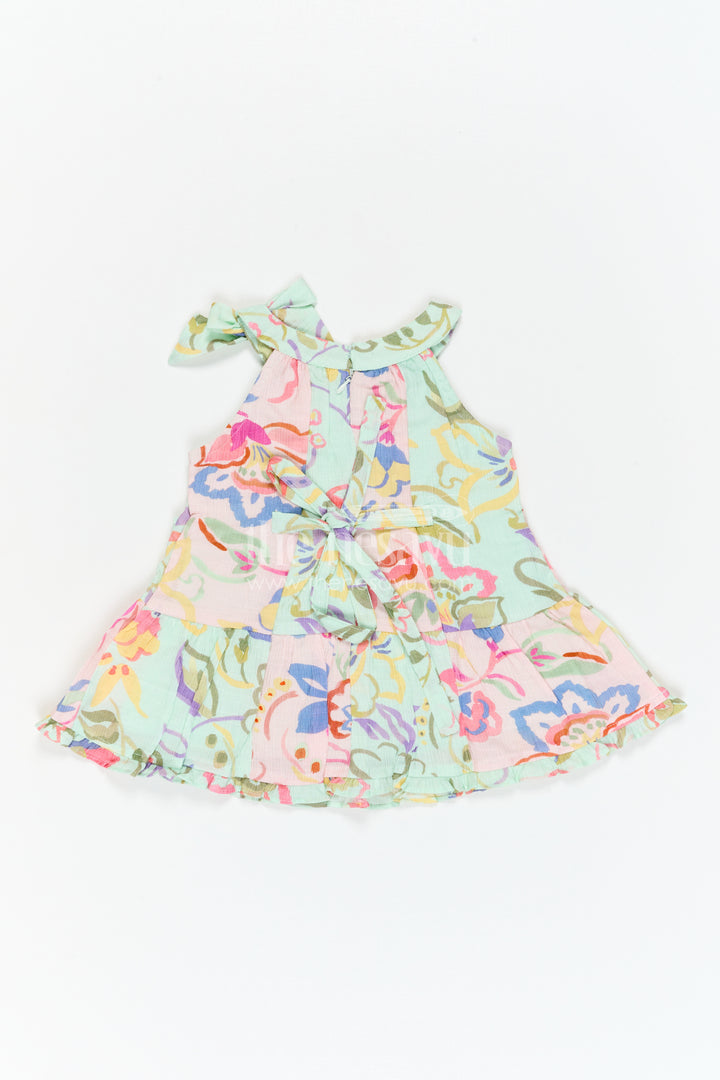 The Nesavu Girls Cotton Frock Girls Frock for Birthday and Park Visits Nesavu Nesavu Girls Georgette Frock With Digital Print For Birthday And Festive Photoshoots Outfit