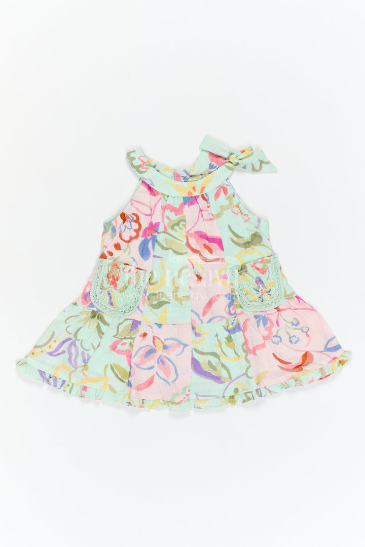 The Nesavu Girls Cotton Frock Girls Frock for Birthday and Park Visits Nesavu Nesavu Girls Georgette Frock With Digital Print For Birthday And Festive Photoshoots Outfit