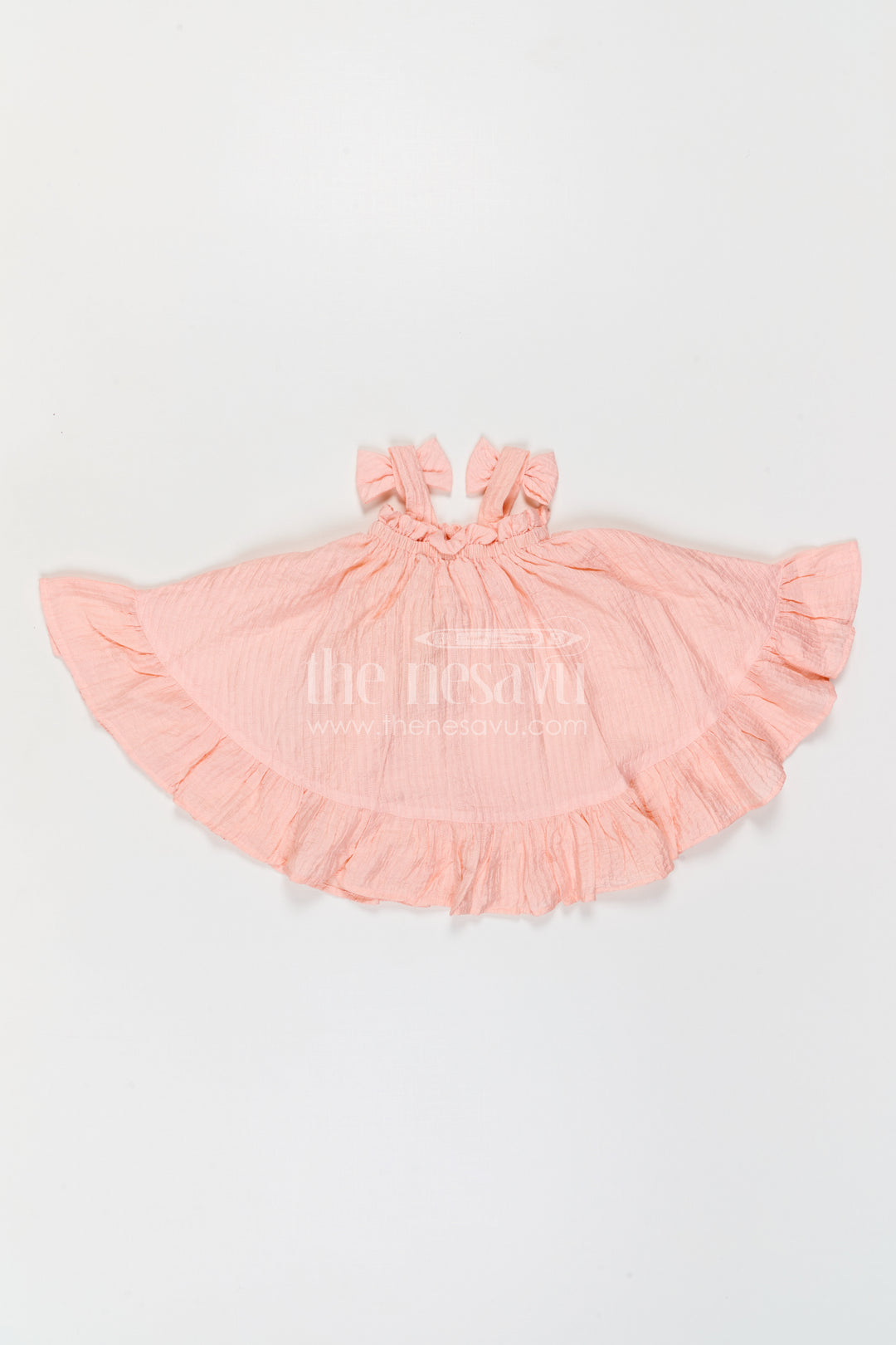 The Nesavu Girls Cotton Frock Girls Frock for Casual Celebrations and Family Outings Nesavu Nesavu Girls Cotton Blend Frock For Casual Celebrations And Comfortable Festive Outings