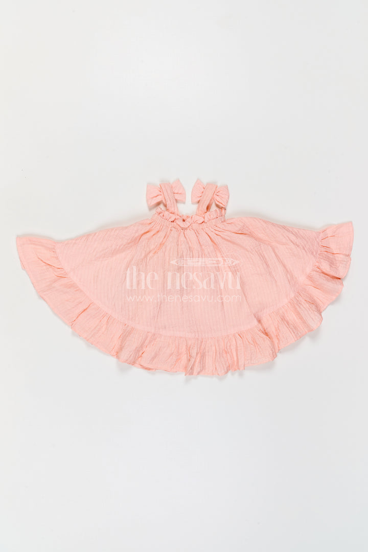 The Nesavu Girls Cotton Frock Girls Frock for Casual Celebrations and Family Outings Nesavu Nesavu Girls Cotton Blend Frock For Casual Celebrations And Comfortable Festive Outings