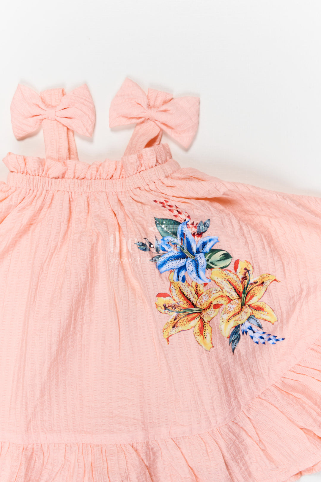 The Nesavu Girls Cotton Frock Girls Frock for Casual Celebrations and Family Outings Nesavu Nesavu Girls Cotton Blend Frock For Casual Celebrations And Comfortable Festive Outings
