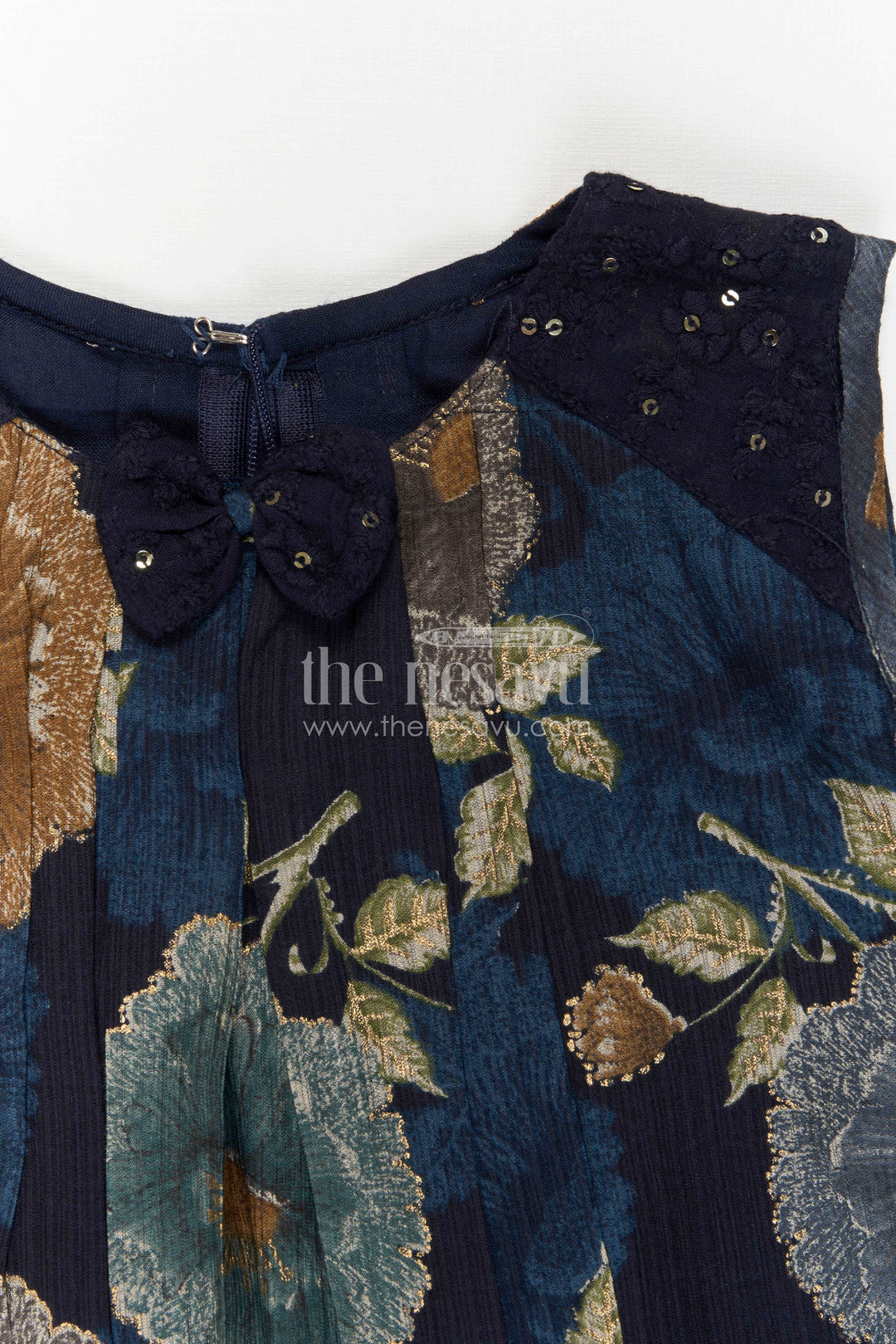 The Nesavu Girls Cotton Frock Girls Frock for Festive Evenings and Special Celebrations Nesavu Nesavu Girls Cotton Frock For Festive Evenings And Special Celebrations With Floral Digital Print Design
