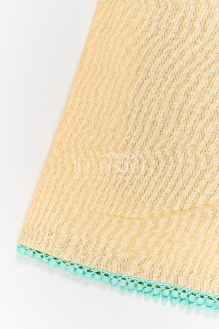 The Nesavu Girls Cotton Frock Girls Frock for Traditional Gatherings and Festive Occasions Nesavu Nesavu Girls Cotton Frock For Traditional Gatherings And Festive Occasions With Elegant Embroidery Design