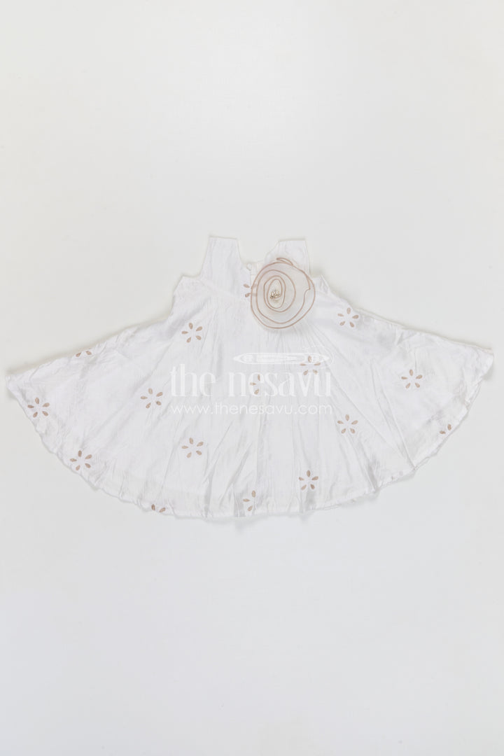 The Nesavu Girls Cotton Frock Girls Georgette Frock with Thread Embroidery for Festive Occasions Nesavu Nesavu girls georgette embroidered frock for festive and party wear