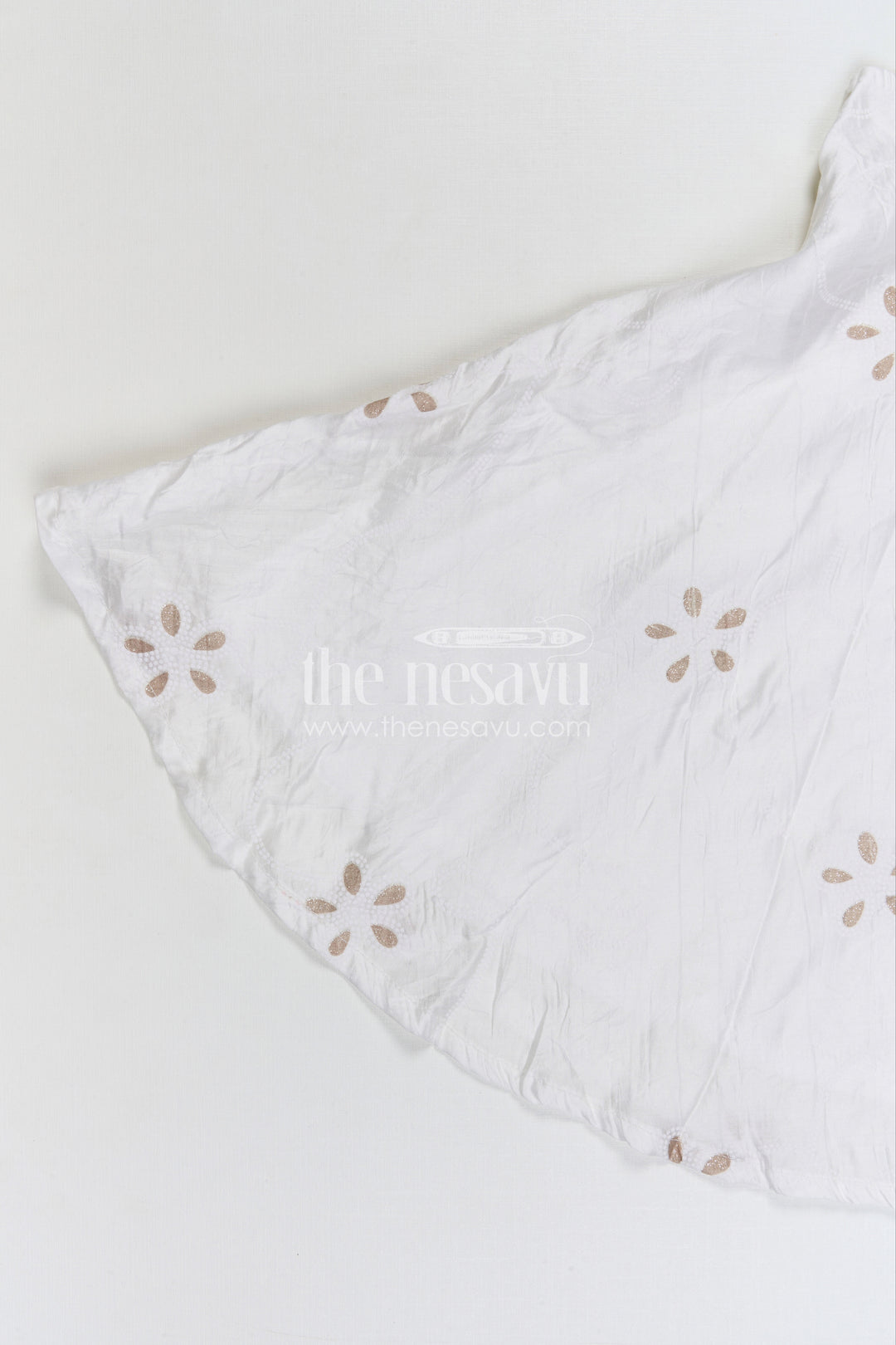 The Nesavu Girls Cotton Frock Girls Georgette Frock with Thread Embroidery for Festive Occasions Nesavu Nesavu girls georgette embroidered frock for festive and party wear