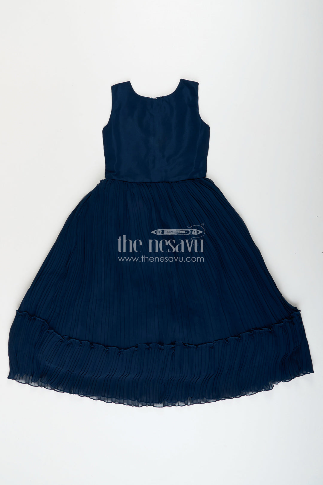 The Nesavu Girls Party Gown Girls georgette party gown with embroidered designer jacket Nesavu Nesavu girls georgette party gown embroidered jacket weddings festive occasions