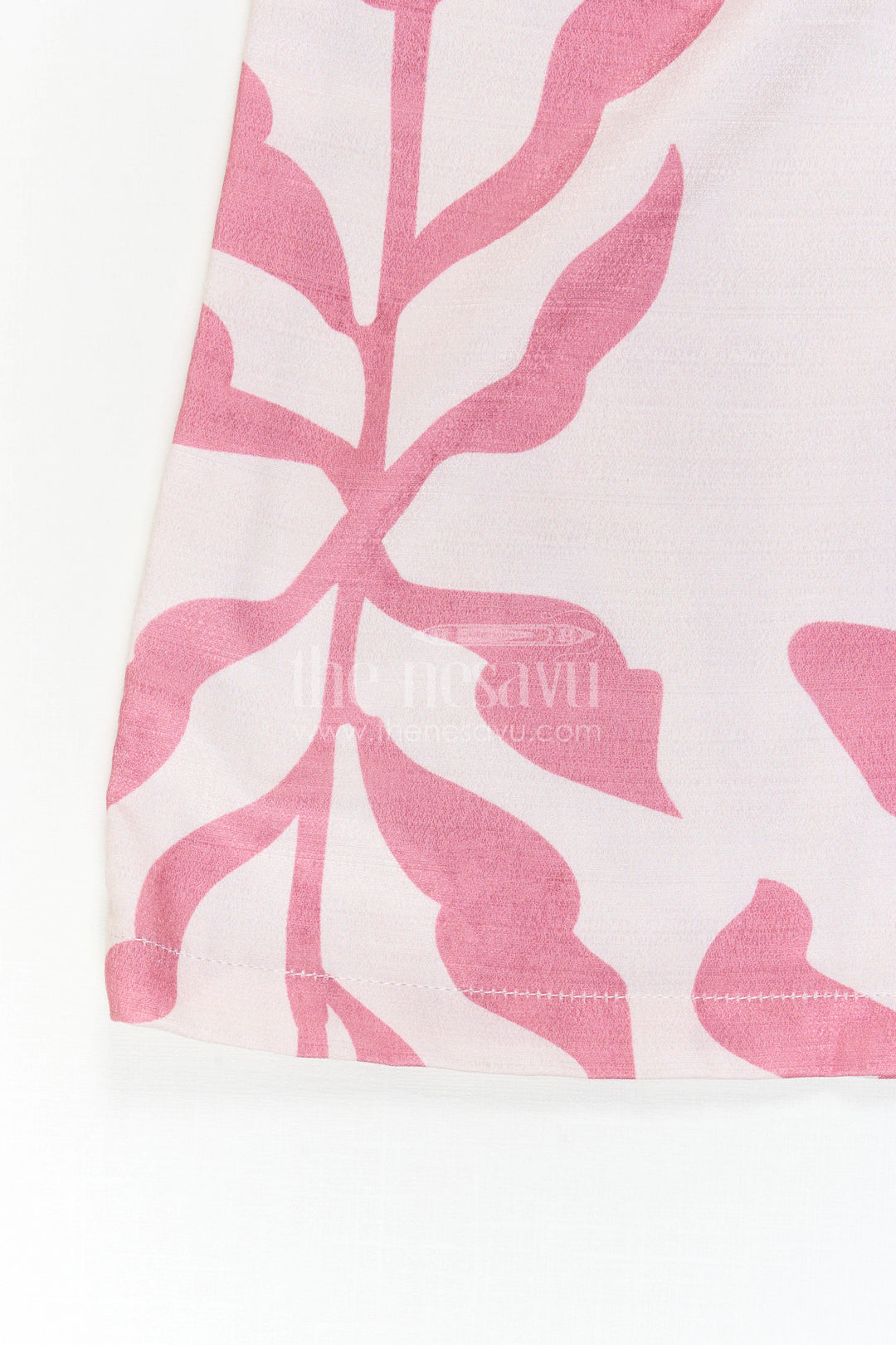 The Nesavu Girls Sharara / Plazo Set Girls Indo-Western Plazo Set with Leaf Digital Print Nesavu Nesavu girls plazo set leaf print cape jacket  stylish Indo-western outfit