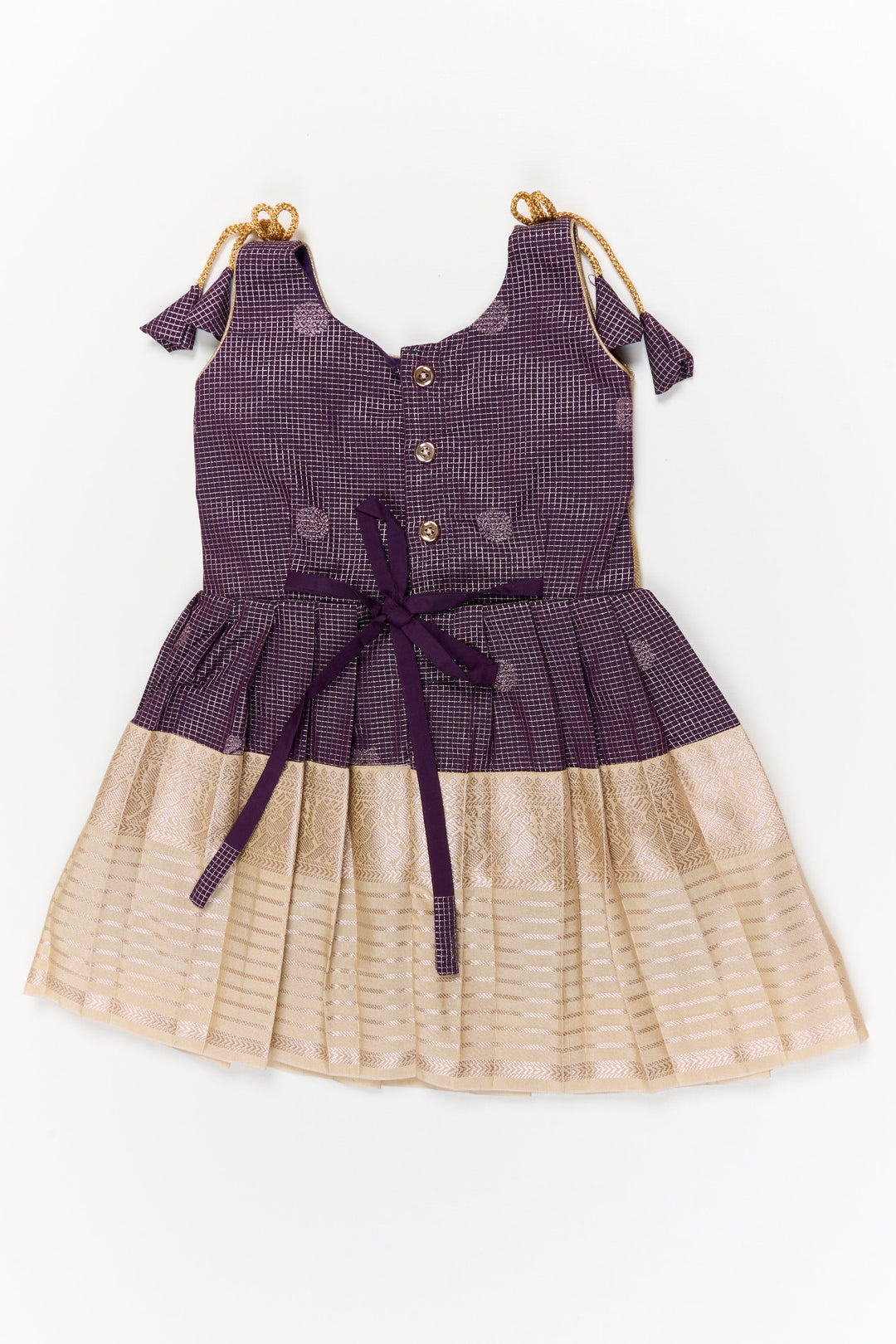 The Nesavu Girls Kanchi Silk Frock Girls Kanchi Silk Frock for Weddings and Traditional Functions Nesavu Nesavu girls kanchi silk frock for weddings and traditional festive celebrations